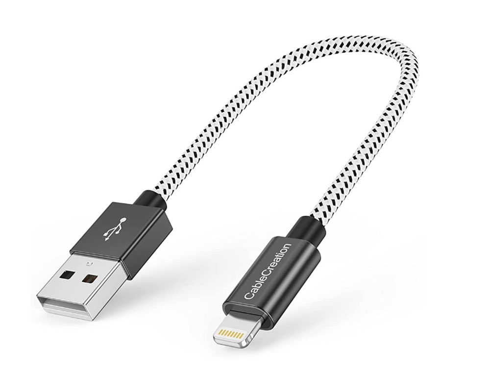 Cabo carregador curto para iPhone CableCreation – Melhor cabo curto USB-A para Lightning