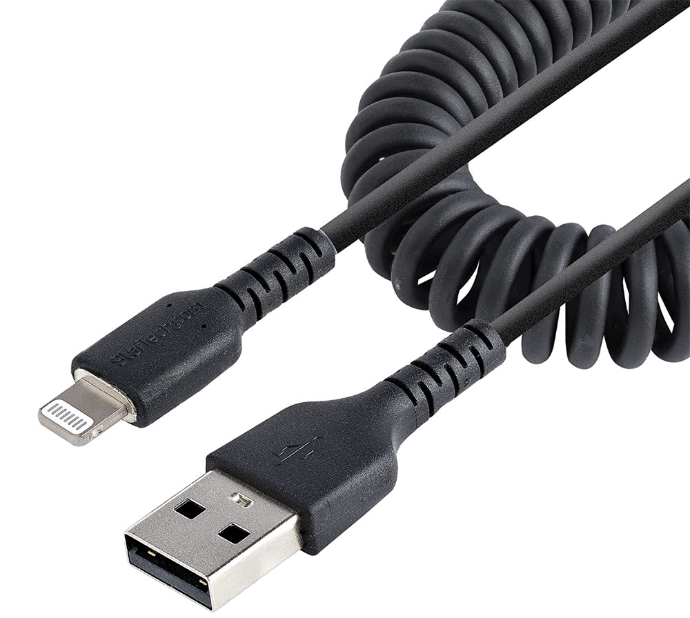 Cabo USB para Lightning StarTech.com – Melhor cabo USB-A para Lightning enrolado